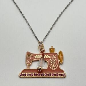 Pink Sewing Machine Pendant